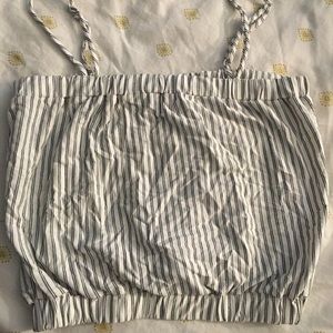 Pin strip crop spaghetti strap top